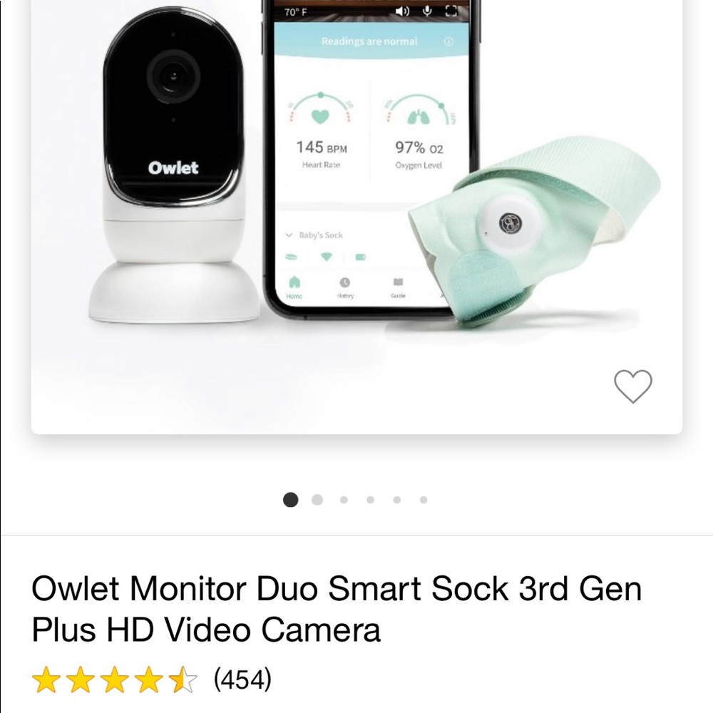 Owlet monitor duo smart sock+video monitor 3rd gen